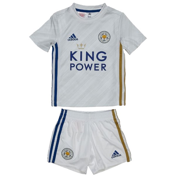 Camiseta Leicester City Replica Segunda Ropa Niños 2020/21 Blanco